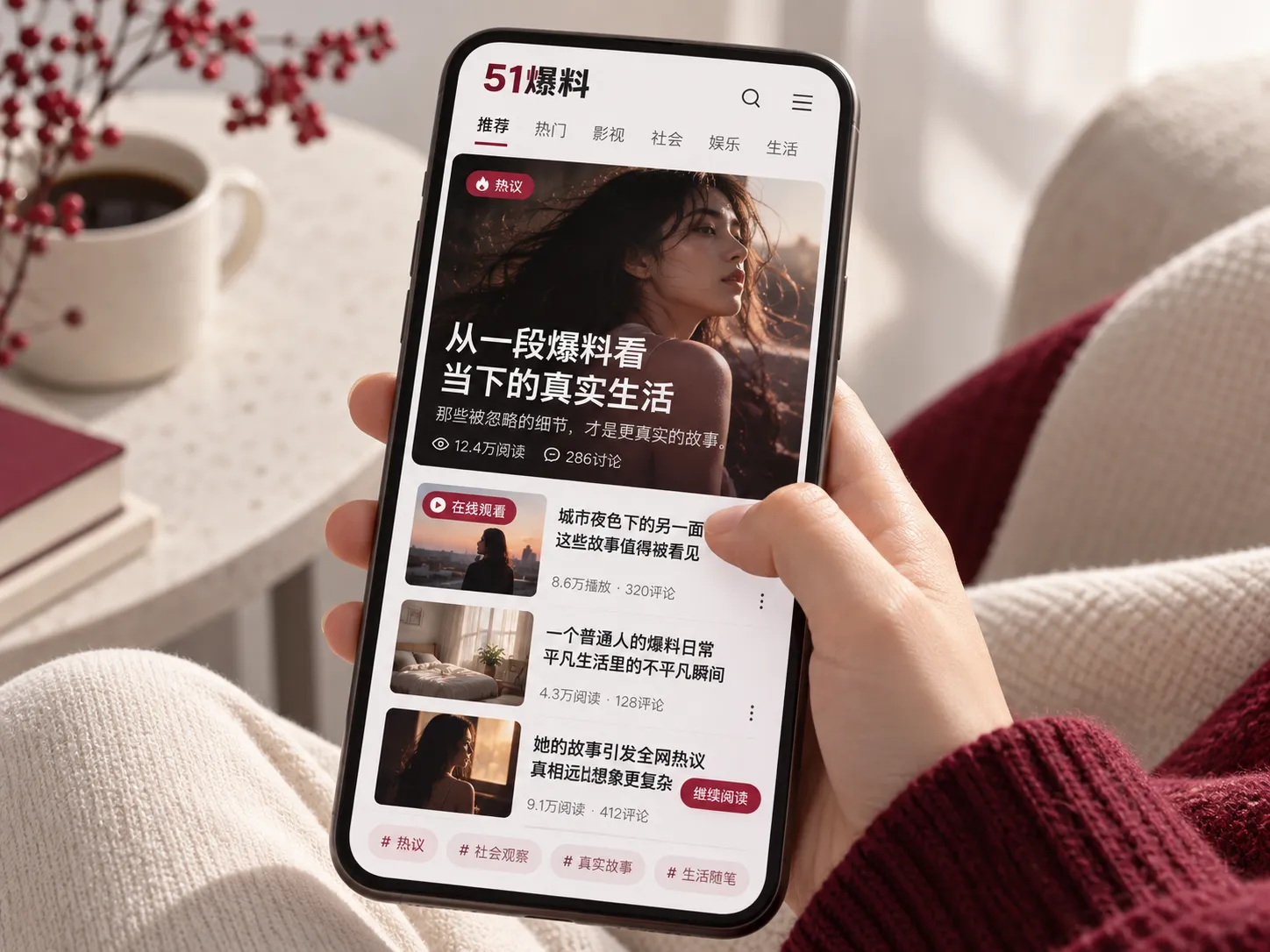 移动端在线阅读示意